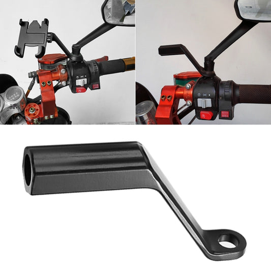 Staffa in lega di alluminio per specchietto retrovisore moto, consegna colore casuale, Mirror Aluminum Alloy Bracket,