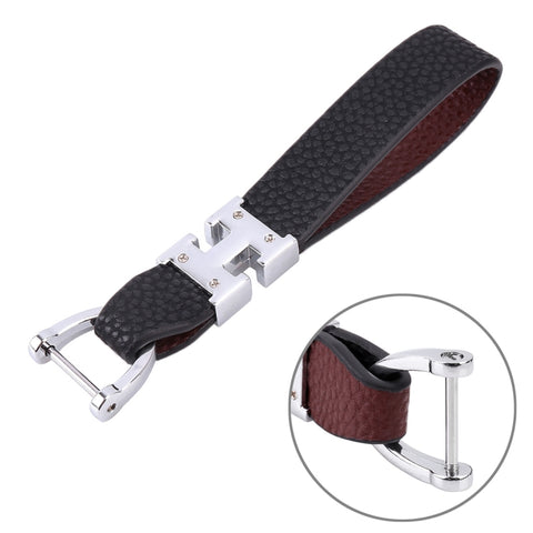 Portachiavi portachiavi en pelle metallo per auto, consegna colore casuale, Cuir métal