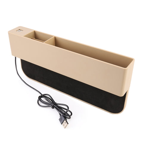 Porte-bagages latéral pour console multifonctionnelle universelle pour voiture, sac latéral avec 2 portes USB