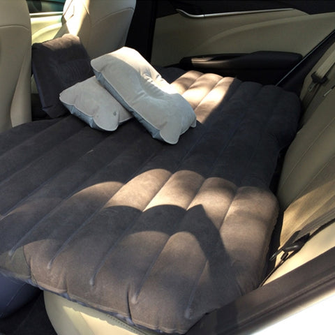 Materasso gonfiabile da viaggio per auto, letto ad aria, campeggio, divano universale per sedile posteriore, SUV, con cuscino d'aria di protezione