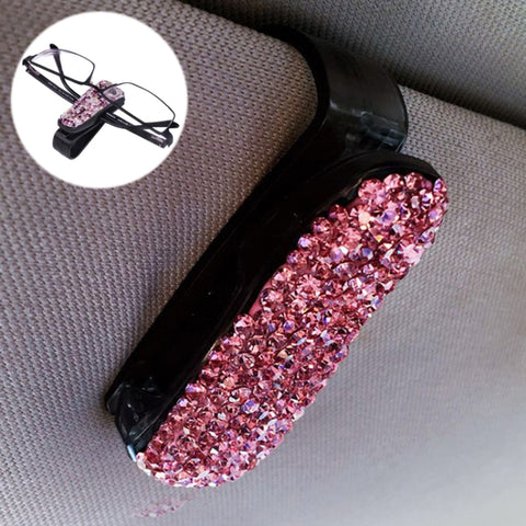Porta banconote per occhiali con montatura en diamante di colore puro per auto