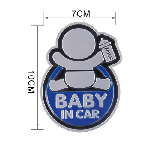 Adesivo per Bambini in Auto - Design Allegro per Bere Latte in