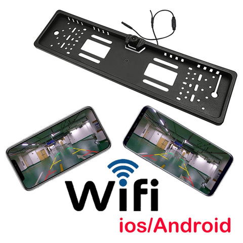 PZ421-WF Telaio targa auto Europa Telecamera retrovisiva WIFI da 170 gradi, PZ421-WF