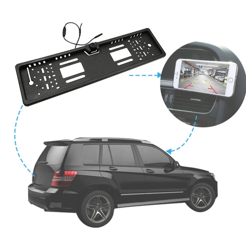 PZ421-WF Telaio targa auto Europa Telecamera retrovisiva WIFI da 170 gradi, PZ421-WF