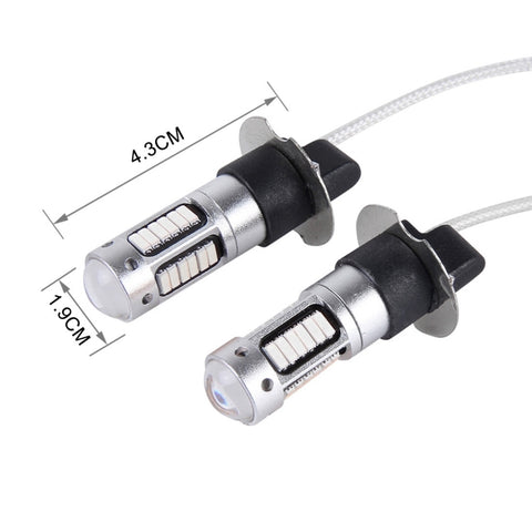 Ampoules de phares auto H3 10 W, 30 LED SMD-4014, 2 pièces, DC 12 V, H3 (lumière bleue), H3 (lumière rose), H3 (lumière bleu glacier), H3 (lumière orange), H3 (lumière rouge), H3 (lumière blanche)
