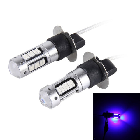 Ampoules de phares auto H3 10 W, 30 LED SMD-4014, 2 pièces, DC 12 V, H3 (lumière bleue), H3 (lumière rose), H3 (lumière bleu glacier), H3 (lumière orange), H3 (lumière rouge), H3 (lumière blanche)