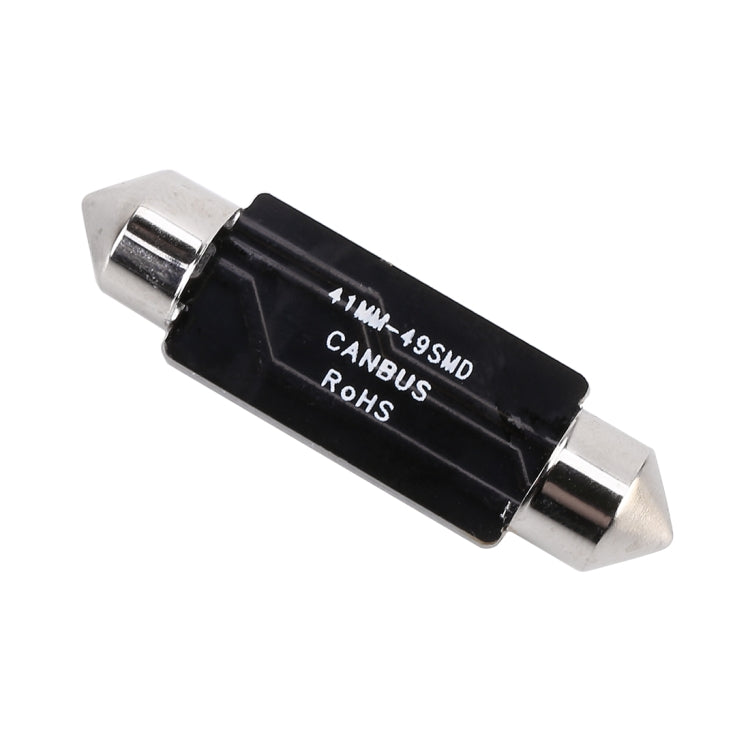 2 PZ 41mm DC12V / 1.2W / 6000K / 80LM 49LED SMD-3014 Luce targa auto / Luce cupola, con decodificatore, 41mm - Novalix Store