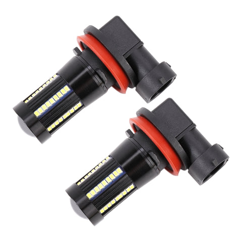 2 PZ H11 / H8 DC9-16V / 8,2 W / 6000 K / 655LM Fendinebbia per auto 66 LED SMD-2016 Lampade, H11 / H8 - Novalix Store