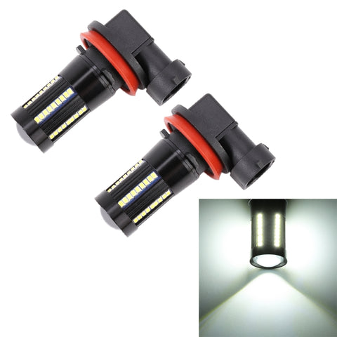 2 PZ H11 / H8 DC9-16V / 8,2 W / 6000 K / 655LM Fendinebbia per auto 66 LED SMD-2016 Lampade, H11 / H8 - Novalix Store