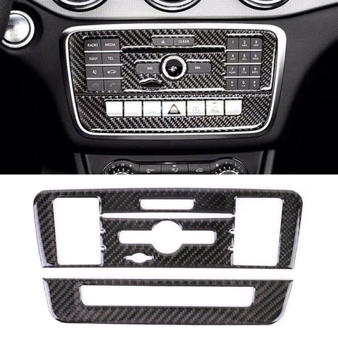 Adhésif décoratif pour panneau CD en fibre de carbone pour voiture pour Mercedes-Benz GLA, panneau CD(2)