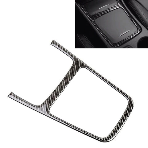 Adhésif décoratif pour panneau de commande centrale en fibre de carbone pour voiture pour Mercedes-Benz GLA, cadre de panneau de commande central