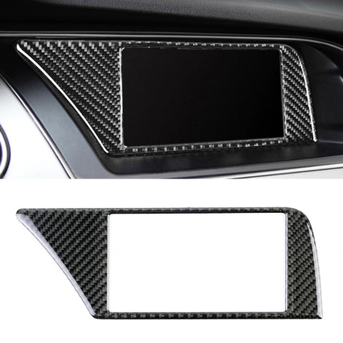 Telaio interno in fibra di carbonio per auto senza adesivo decorativo di navigazione per Audi A4L / A5 / Q5, Inner Frame without Navigation