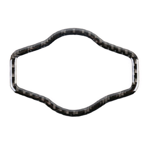 Adesivo decorativo per pulsante interruttore fari in fibra di carbonio per auto per Audi A4L / A5 / Q5, Headlight Switch Button