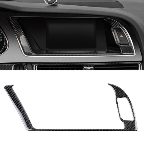 Adhésif décoratif pour téléphone extérieur pour navigation en fibre de carbone pour voiture pour Audi A4L / A5 / Q5, cadre extérieur de navigation