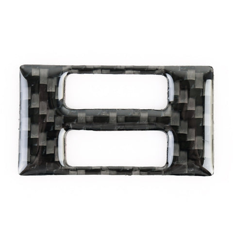 Adhésif décoratif pour interrupteur d'air conditionné en fibre de carbone pour voiture pour Audi A4L / A5 / Q5, interrupteur de climatisation
