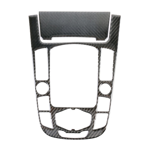 Adhésif décoratif pour panneau intégré en fibre de carbone pour voiture à 2 pièces pour Audi A4L / A5 / Q5, Gear Panel (F)