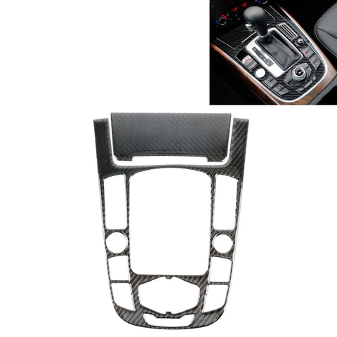 Adhésif décoratif pour panneau intégré en fibre de carbone pour voiture à 2 pièces pour Audi A4L / A5 / Q5, Gear Panel (F)