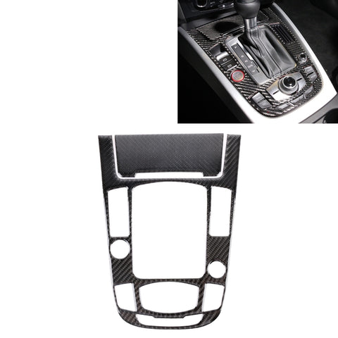 Adesivo decorativo per pannello ingranaggi in fibra di carbonio per auto da 2 pezzi per Audi A4L / A5 / Q5, Gear Panel(E)