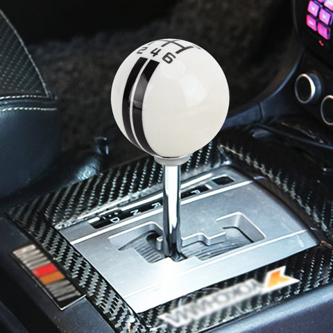 Pomello del change manuale a 6 marce sinistra-destra con change in resina modifié a forma di sfera universale per veicoli