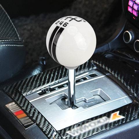 Pomello del cambio manuale in resina modificata a forma di sfera universale per veicoli. Pomello del change manuale destro-destro a 6 velocità