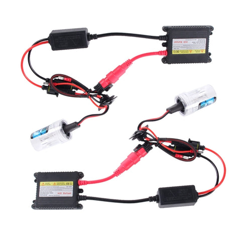 Luce allo xeno HID sottile 2 pezzi 35 W HB4/9006 2800 LM con 2 reattori HID in lega, lampada a scarica ad alta intensità, temperatura colore: 6000 K, 9006