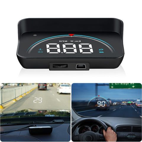 M8 Display Head Up montato su veicolo HUD OBD2 universale da 3,5 pollici, M8