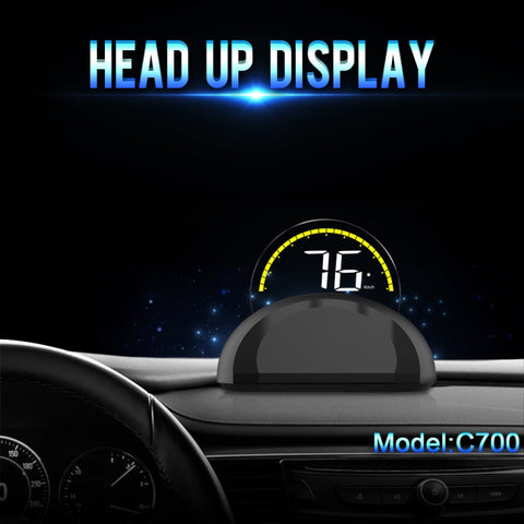 C700 Display Head Up montato su veicolo HUD universale per auto OBD2 da 2,6 pollici, C700