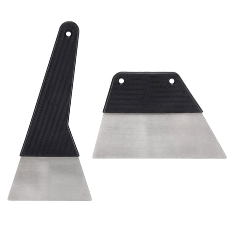 Raschietto per pellicole per vetri per auto con lama metallica 2 in 1, consegna colore casuale, 2 in 1 Metal Blade Film Scraper