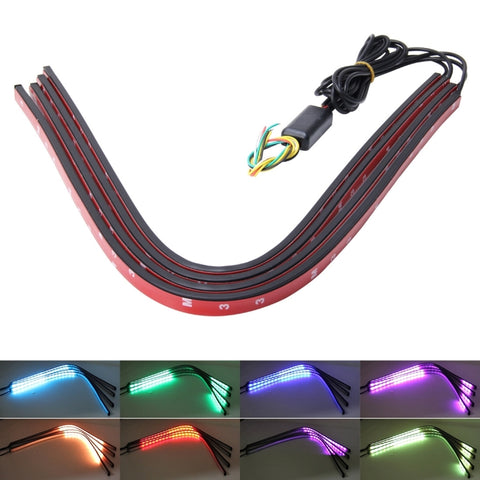 Luci lampeggianti 15W LED per auto nella rete Luci One Drag Four Emblem Eyes Luci di marcia diurna LED universale per auto Avvertimento stroboscopico Luce flash Auto nella rete Luci decorative per cavaliere, Lunghezza cavo: 75 cm, 15W