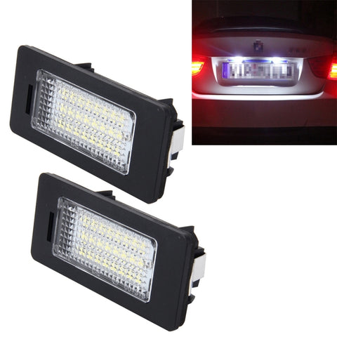 2 luci targa auto 2 W 120 LM con 24 lampade SMD-3528 per Audi, Volkswagen, DC 12 V, For Audi,Volkswagen - Novalix Store
