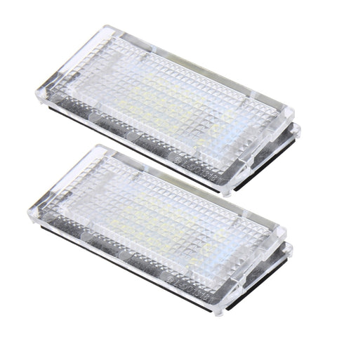 Luce targa 2 pezzi con 18 lampade SMD-3528 per BMW E46 4D 1998-2003, 2W 120LM, 6000K, DC12V (luce bianca), For BMW E46 4D