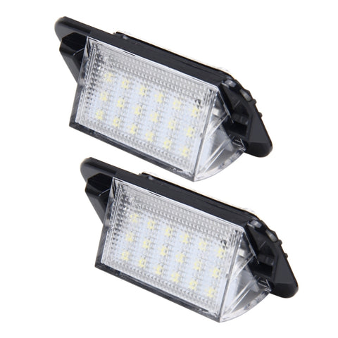 Luce targa 2 pezzi con 18 lampade SMD-3528 per BMW E36 (1992-1998), 2W 120LM, 6000K, DC12V (luce bianca), For BMW E36