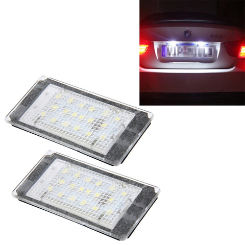 Luce targa 2 pezzi con 18 lampade SMD-3528 pour BMW E46 2D M3 1998-2003,2W 120LM,6000K, DC12V (luce bianca), pour BMW E46