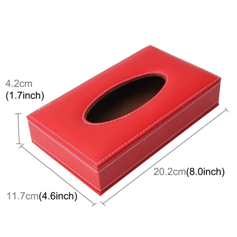Scatola porta fazzoletti per il viso universale per casa, ufficio, hotel, auto, scatola per fazzoletti, moda e semplice borsa per tovaglioli di carta (tovagliolo non incluso), sans serviette (noir), sans serviette (rouge), sans serviette (marron)