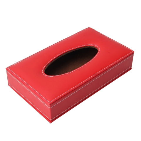 Scatola porta fazzoletti per il viso universale per casa, ufficio, hotel, auto, scatola per fazzoletti, moda e semplice borsa per tovaglioli di carta (tovagliolo non incluso), sans serviette (noir), sans serviette (rouge), sans serviette (marron)