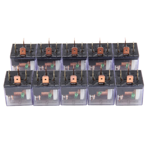 10 pièces JD-1912 80 AMP 12V Relè impermeabile per auto a quattro spine con spia, JD-1912