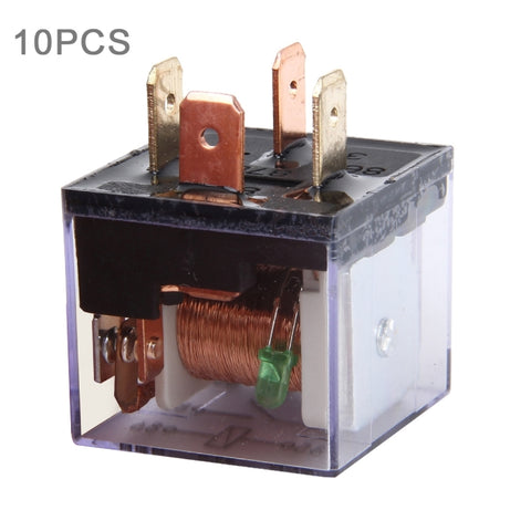 10 pièces JD-1912 80 AMP 12V Relè impermeabile per auto a quattro spine con spia, JD-1912