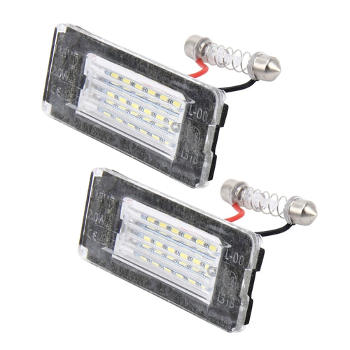2 PCS BMW MINI R56 License Plate Light, 6000K White LED
