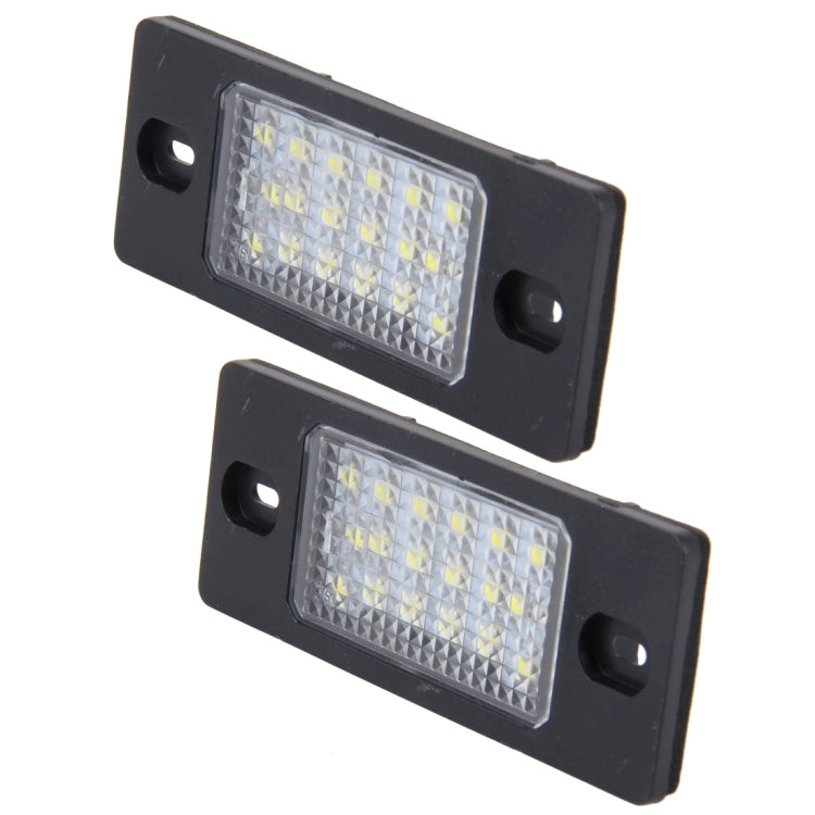 2 PCS License Plate Light with 18  SMD-3528 Lamps for Volkswagen Touareg 2003-2010  ,Prosche  Cayenne 2002-2010,2W 120LM, DC12V (White Light)           ...