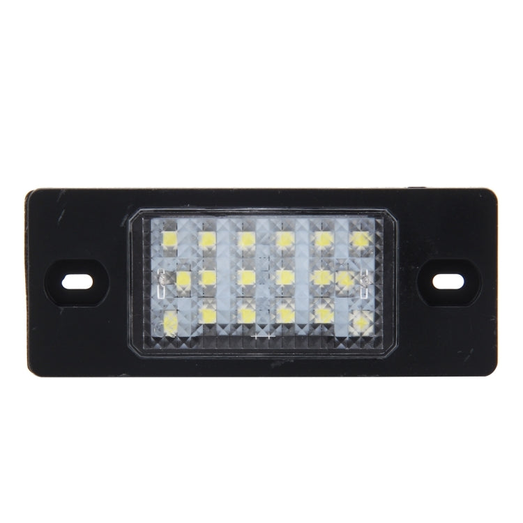 2 PCS License Plate Light with 18  SMD-3528 Lamps for Volkswagen Touareg 2003-2010  ,Prosche  Cayenne 2002-2010,2W 120LM, DC12V (White Light)           ...