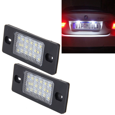 2 luci targa con 18 lampade SMD-3528 per Volkswagen Touareg 2003-2010, Prosche Cayenne 2002-2010,2W 120LM, DC12V (luce bianca), For Volkswagen ,Prosche - Novalix Store