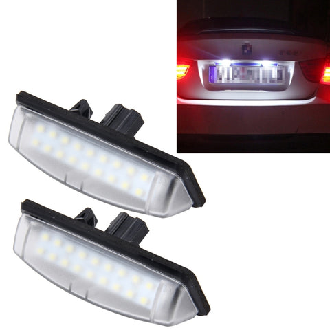 2 luci targa con 18 lampade SMD-3528 per Toyota, 2W 120LM, 6000K, DC12V (luce bianca), For Toyota2 - Novalix Store