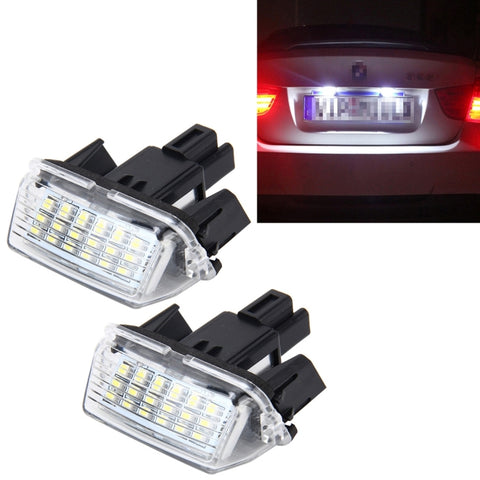 2 luci targa con 18 lampade SMD-3528 per Toyota, 2W 120LM, 6000K, DC12V (luce bianca), For Toyota1 - Novalix Store