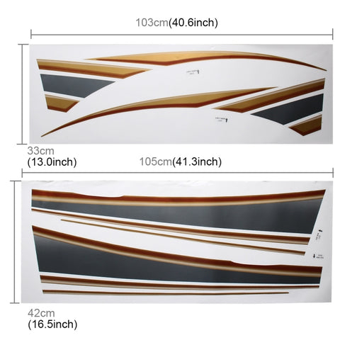 5 PCS SUV Corpo Striscia Decorativa Auto di Marca Streamline Brillante Adesivo per Toyota Prado4000 Versione 2011, For 2011 Version Prado 4000 - Novalix Store
