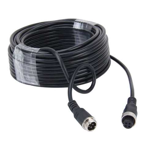 Câble d'extension audio-vidéo avec connecteur aéronautique M12 4P de 15 m pour DVR pour caméra CCTV, 15 m