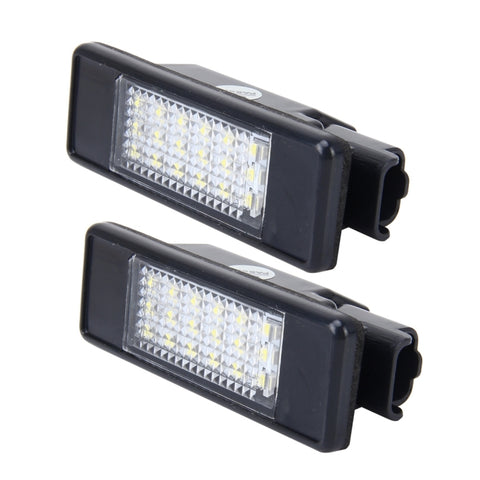 2 luci targa con 24 lampade SMD-3528 pour Peugeot Citroën (luce bianca), Pour Peugeot Citroën