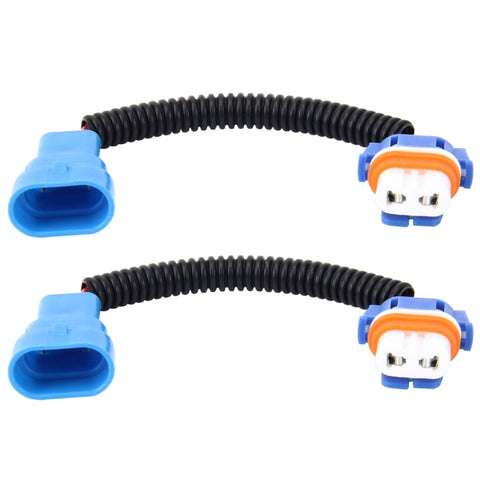2 cavi di conversione da maschio a femmina per fari allo xeno HID per auto 9005 con presa adattatore in ceramica, 9005