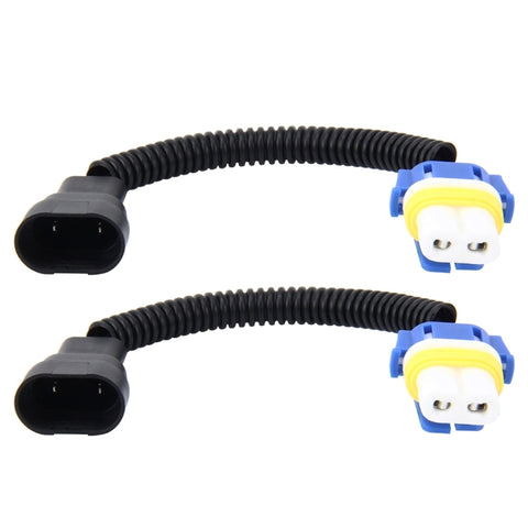 Cavo di conversione da maschio a femmina per fari allo xeno HID per auto 2 pezzi 9006 con presa adattatore in ceramica, 9006