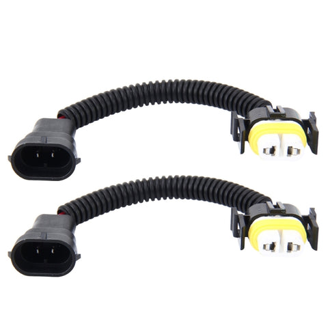 Cavo di conversione da maschio a femmina per fari allo xeno HID H11 da 2 pezzi con presa adattatore in ceramica, H11