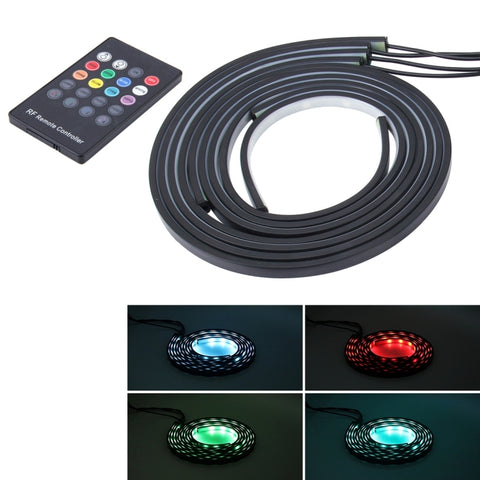 4 in 1 90 cm/120 cm RGB colorato lampeggiante decorativo Chasis Light controllo del suono leggero musica ritmo luce con telecomando wireless, DC 12V, 90cm/120cm - Novalix Store